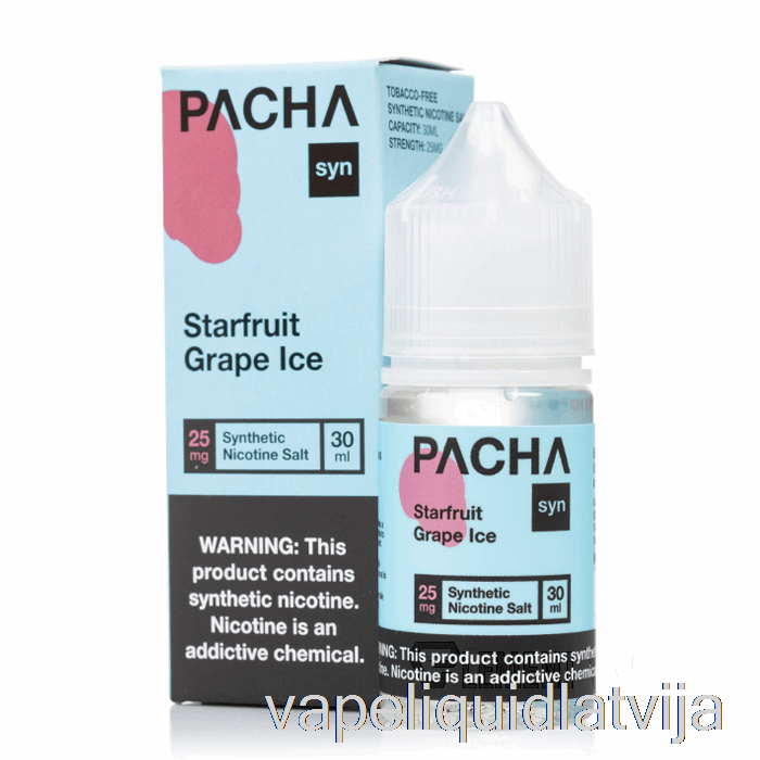 Starfruit Grape Ice - Pacha Syn Salts - 30ml 25mg Vape šķidrums